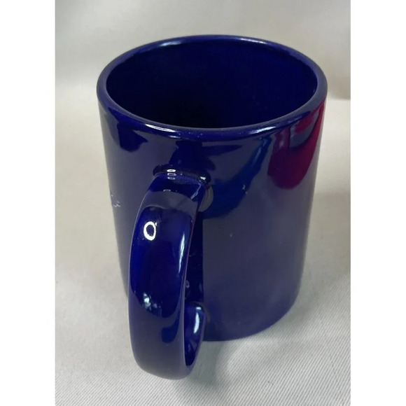 Cook Airtomic Coffee Tea Blue Mug Advertisement Wings 3 Circles 3.5 Inch - Picture 4 of 7